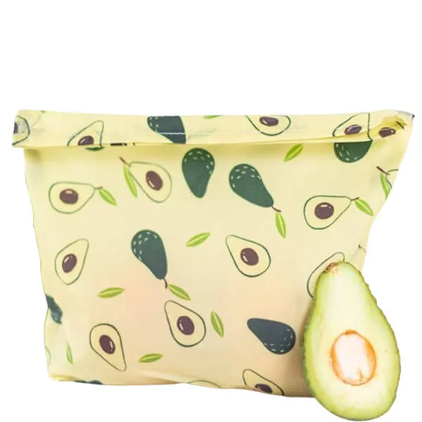 hilloo-sac-tissu-cire-d-abeille-avocat-s-r-utilisable image 1