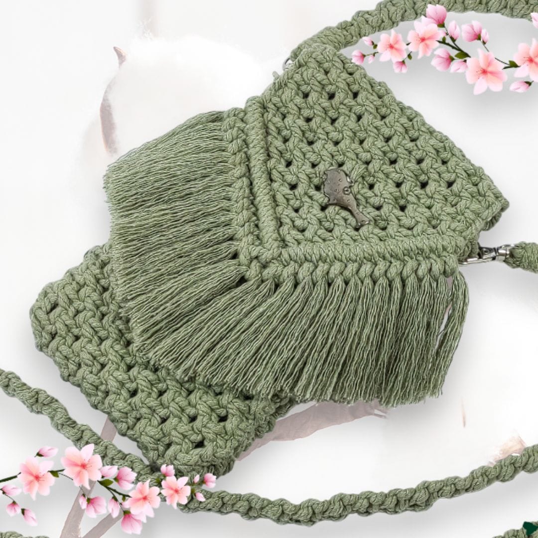 au-bonheur-de-petite-fleur-sac-t-l-phone-bandouli-re-macram-kaki-oeko-tex image 1