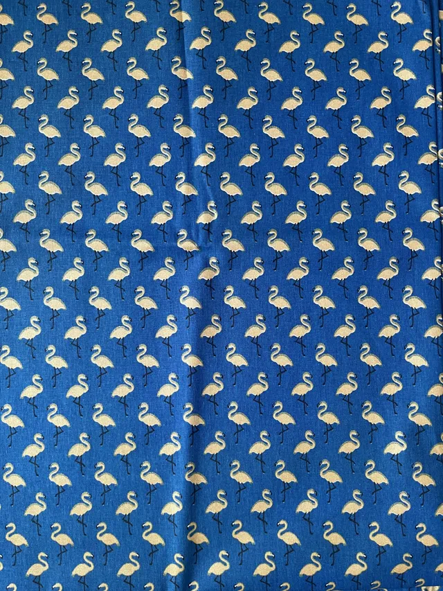 jane-couture-flamant-bleu-or-tissu-coton-oekotex-160-cm image 1