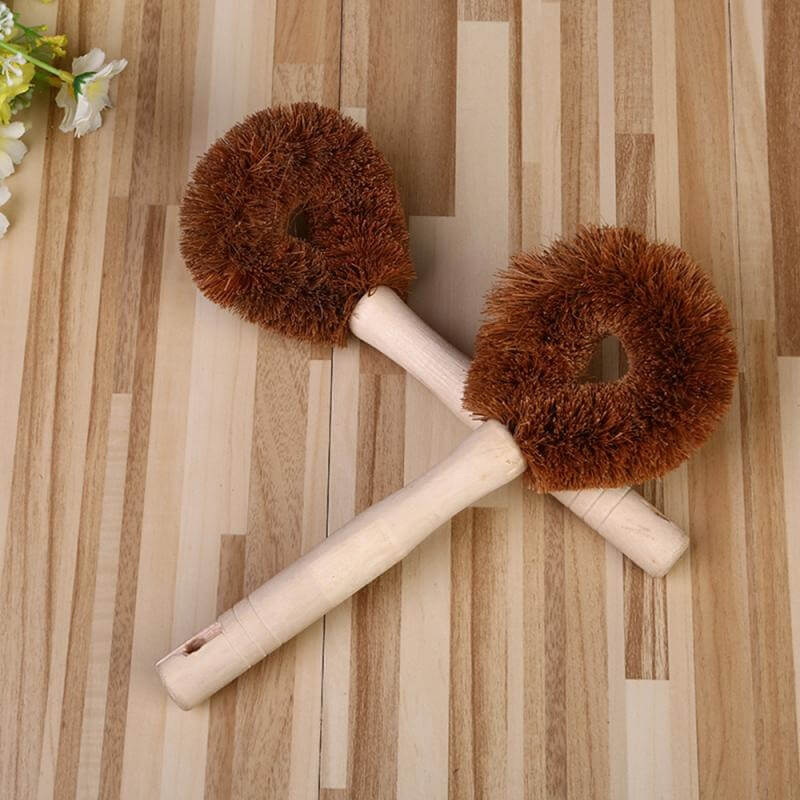 hilloo-brosse-vaisselle-fibre-coco-bois-24-cm-1-brosse image 2