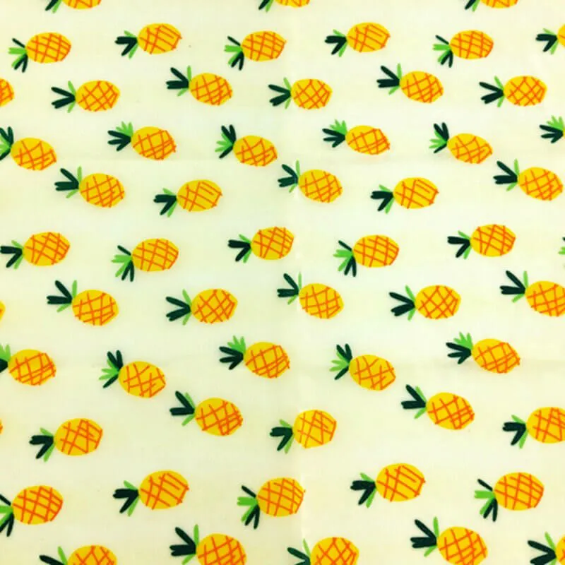 hilloo-emballage-cire-d-abeille-ananas-x3-bee-wrap-coton image 1