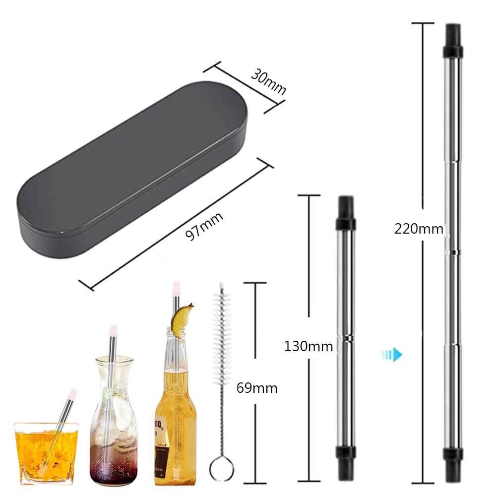 hilloo-paille-inox-d-vissable-noire-avec-tui image 6