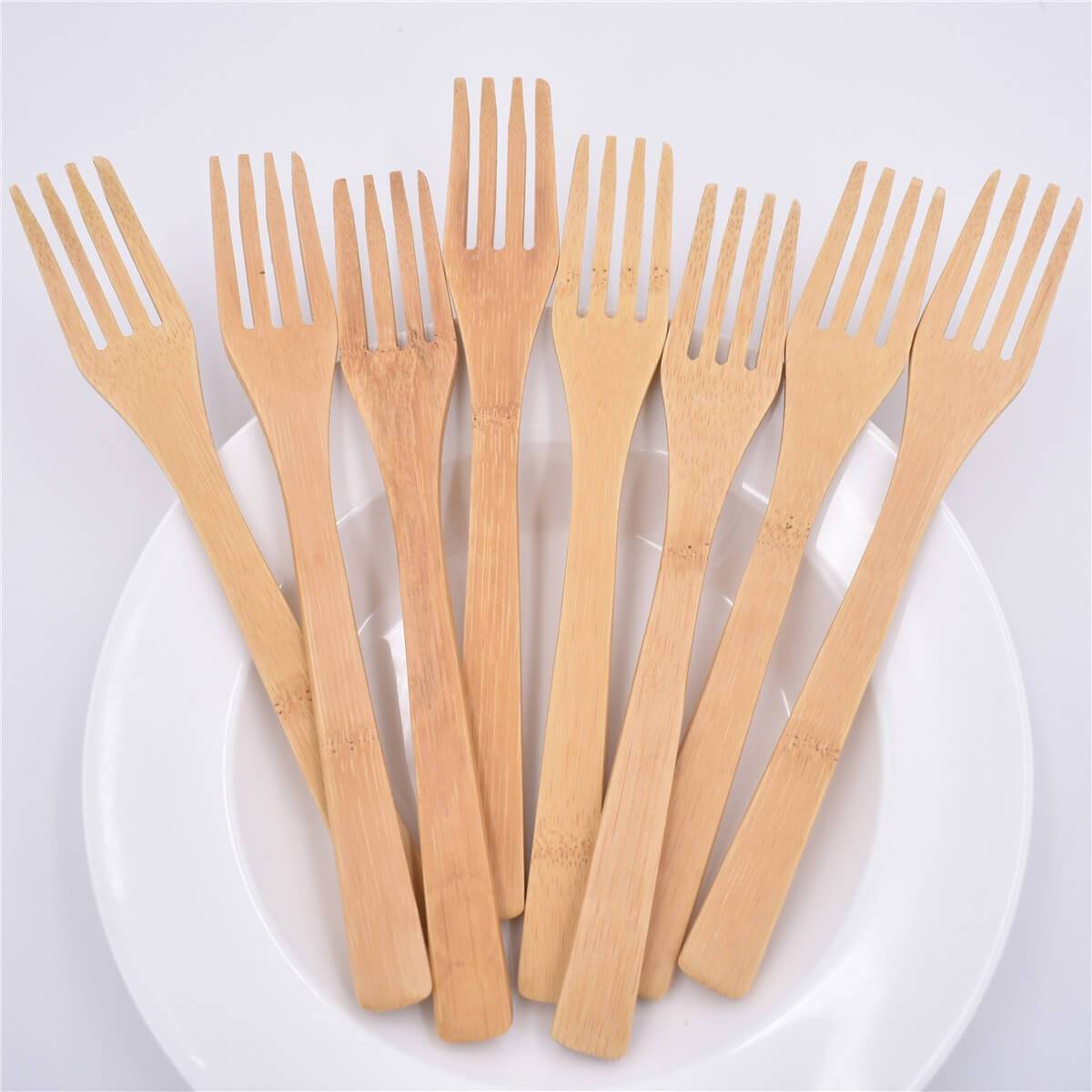 hilloo-couverts-bambou-fourchette-5-pcs-20-cm-naturel image 2
