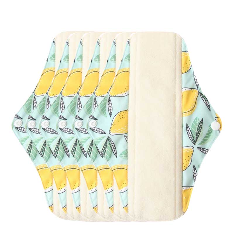 hilloo-serviette-hygi-nique-lavable-citron-flux-normal-1-serviette image 3
