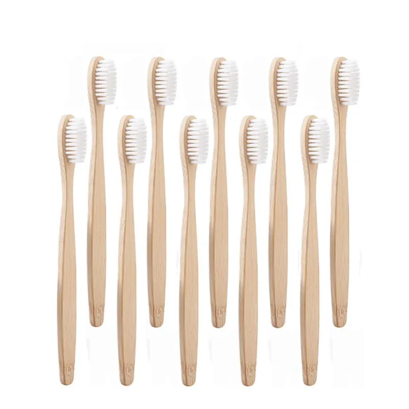 hilloo-brosses-dents-bambou-adulte-brosse-naturel-lot-10-multicolore image 1
