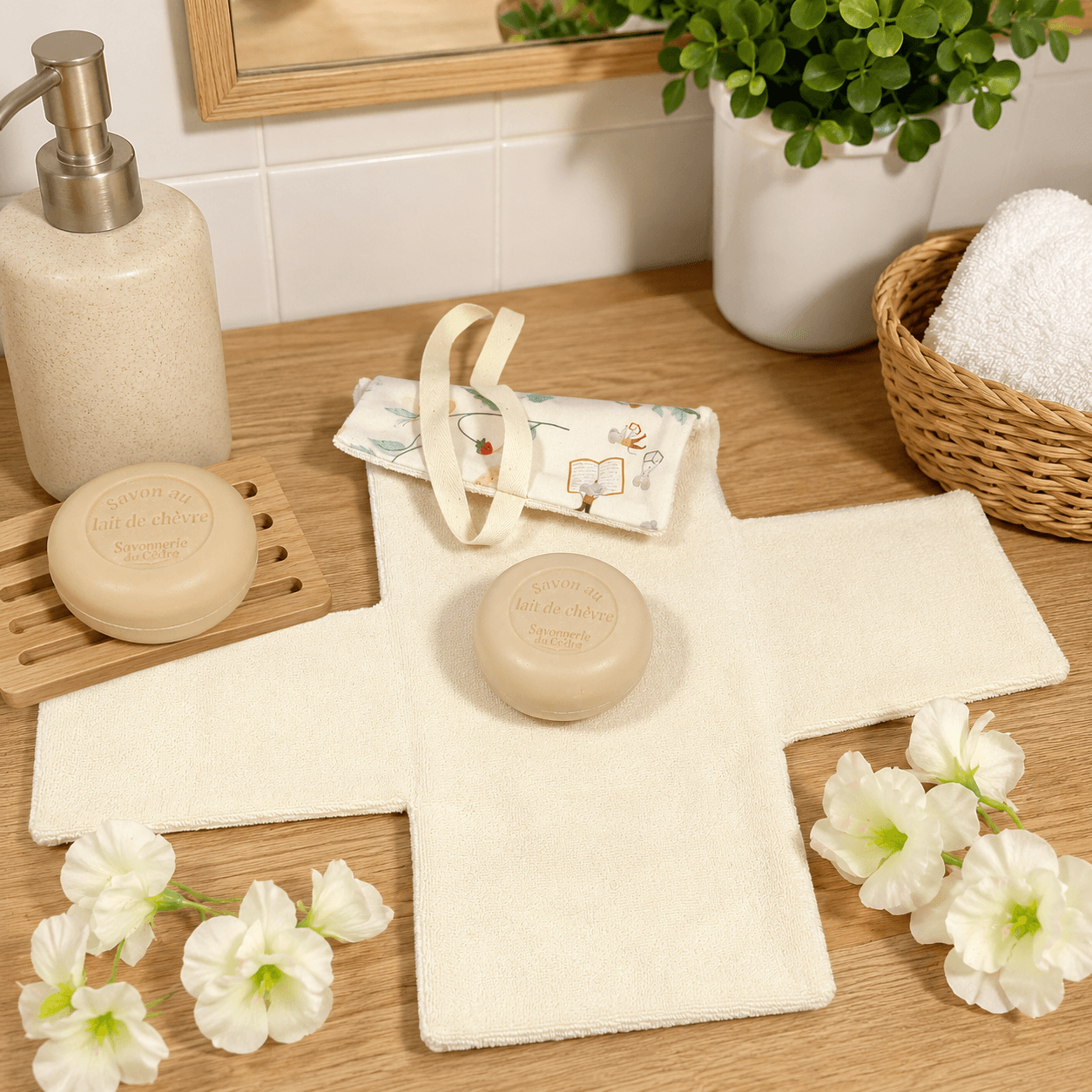 au-bonheur-de-petite-fleur-pochette-savon-jour-de-r-colte-coton-bio image 3