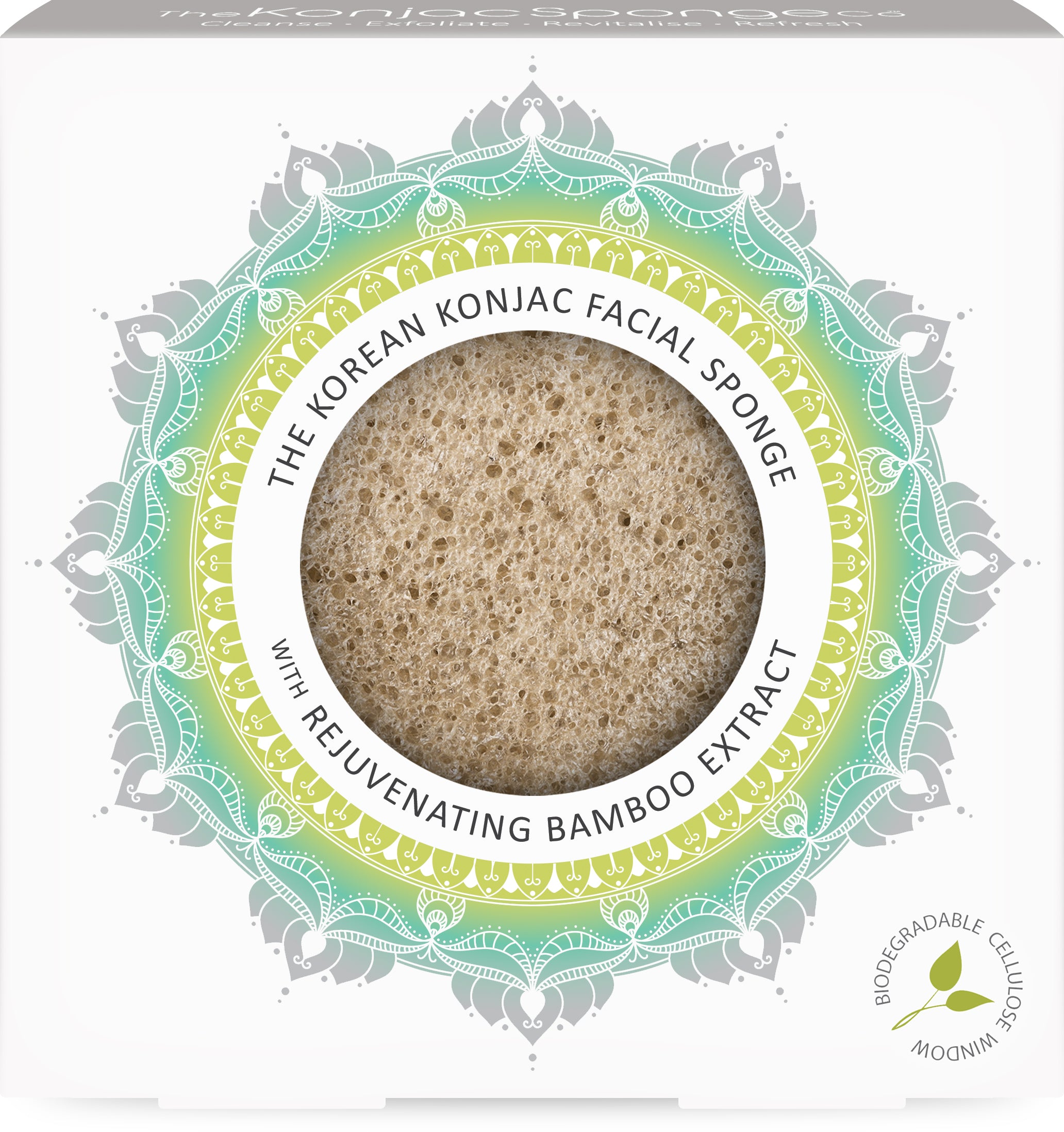 konjac-sponge-company-mandala-ponge-visage-bambou-anti-ge image 1