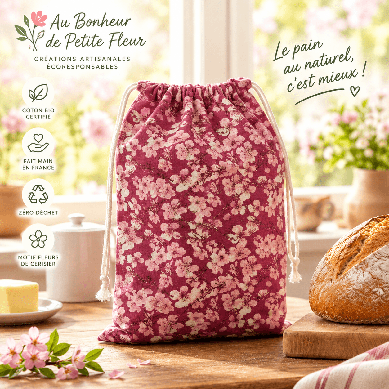 au-bonheur-de-petite-fleur-sac-pain-coton-bio-fleuri-r-utilisable image 1