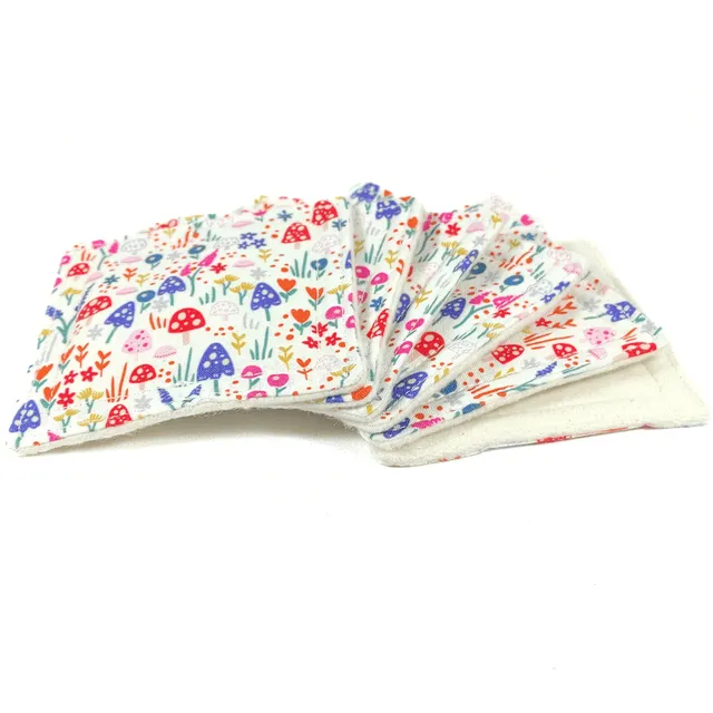 au-bonheur-de-petite-fleur-lingettes-d-maquillantes-champignon-x5-bio image 1